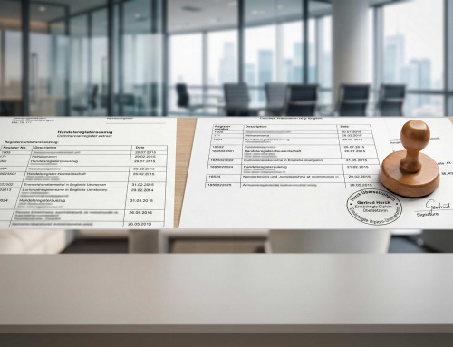 Handelsregisterauszug übersetzen lassen